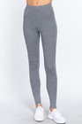 Women Basic Solid Comfortable Cotton Stretch Leggings