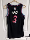 Nike Nba Men   s Small Dwayne Wade Miami Heat Vice City Jersey