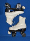 Riedell Skates Women   s Size 6 White Leather Red Wing With Bag