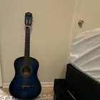 Classical Acoustic Guitar 6-string Right-handed Blue Wood Body