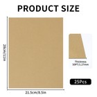 Chipboard Sheets 8 5  X 11  - 25 Sheets  50pt Thick For Book Binding  Scrapbo   