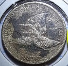 1858 Sl Flying Eagle Cent  vf- Detail 