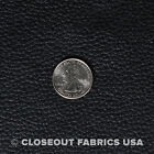 Black Vinyl Leather Upholstery Fabric - 54 Inches Wide