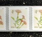 2026usa  6045 4c Angel s Trumpets - Plate Number Coil Strip Of 5 - Pnc Mint
