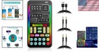 Portable Voice Changer With 8 Effects - Led Sound Board For Pc And Console