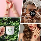 12 Sheets Henna Tattoo Stencils Kit  Reusable Temporary Tattoo Stickers