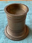 Large Brass Chalice Style Column Candlestick Holder 2 5lbs Felt Bottom Vintage