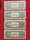 1963 B Circulated  1 Dollar Joseph Barr Federal Reserve Notes - Group Of 4