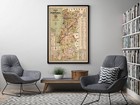 Vintage Portugal Map The Old Map Store Reproduction Wall Art Print Poster