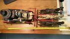 Vintage Large Cast Iron 3-horse Drawn Fire Engine Truck Pumper