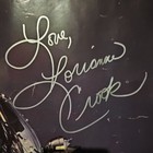 Autographed Lorianne Crook Vintage 1994 Davidson Harley Motorcycle Poster 28x22