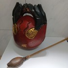 Japanese Wooden Drum Mokugyo Stick Buddhist Alter Fittings Antique Edo
