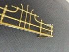65936  Vintage Brass Fireplace Fender With Ornate Detailing