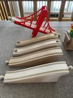 Brio Vintage Wooden Railway Train Set With Extra Track And Trains Polar Express