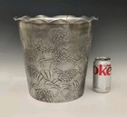 Rare  Wendell August Forge Planter  waste Basket Hammered Aluminum Grove City Pa