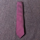 Tom Ford Men s Neck Tie 100  Silk Purple Houndstooth Memphis Design Italy