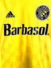 Columbus Crew Jersey Adidas Mens Small Yellow 2014 Home Mls Barbasol Climacool