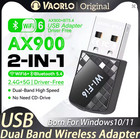 Wifi Adapter Usb Wifi 6 900mbps Bluetooth 5 4 Dual Band 2 4g 5g Dongle