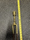 Fine Antique Philadelphia Early 1800   s  Wrought Iron   Brass Fireplace Tongs