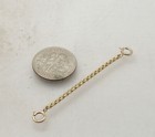 1 7mm Round Box Safety Chain With Double Clasp Lock Real 14k Yellow Gold