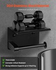 Vevor Toilet Paper Holder With Shelf Mega Rolls Wall Mounted Toilet Roll Holder