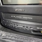 Vintage Sansui Tv Com0961b 9  Color Crt Retro Vhs Vcr Combo Portable Gaming Work