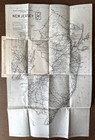 Vintage Ca 1926 Blum s Commercial Auto Map Of New Jersey Fold-out Roads Folder