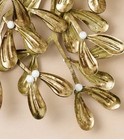 John Derian For Target Mistletoe Berries Hanging Gold-tone Metal New Iron