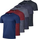  5-pack  Men s Active Athletic Dry-fit Performance T-shirts