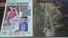 4 Vintage Macrame Pattern Books 1970 s  Plant Holders  Purses  Home  Apparel