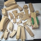 Thomas And Friends  brio 88 Piece Wooden Train Track Lot Railway Set  drawbridge