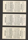 3 Ticket Stubs From 1967 World Series  game 1   2 From 7  Red Sox Vs  Cardinals