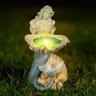 Outdoor Mermaid Decor Garden Statues With Solar Lights art Mermaid Figurine m   