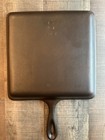 Vintage Lodge Square Cast Iron Skillet 8sqsk 9 1 2  Square Flat Bottom