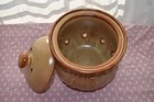 Vintage Zwiebel German Ceramic Onion Container W  Wheat Accents   Lid
