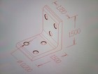 Angle 2 Pack 3 Hole Inside Corner Bracket  15 Series 6061-t6 Struct  Alum    Yb1