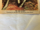 1938 The Lone Ranger Promo Card By Silver Cup Good Condition