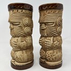 Vintage Ceramic Hawaii Kai Tiki Bar Mug Peanut Lined Face Otagiri Japan 7  Omc