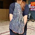 4 96lb  Beautiful Zebra Rock - Unique Purple And White Striped Gemstone