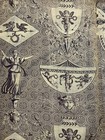 Beautiful Rare Early 19th Century Classical French Toile Fabric 1755