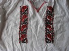 Handmade Old Vintage Antique Embroidery Folk Peasant Ukrainian Ethno Dressshirt