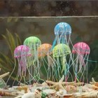 Glow In The Dark Artificial Jellyfish Aquarium Decoration Fish Tank Ornament