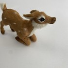 Vintage Doe Deer Fawn Real Fur Figurine Christmas Lodge Decor Woodland Small