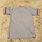 Detroit Tigers Vintage Jersey Size Large Gray Pullover Pro Knit Baseball T Shirt