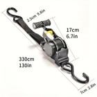 Automatic Retractable Ratchet Tie Downs - Heavy Duty For Cargo Securing