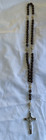 Saint St Benedict Wooden Rosary  Prayer Beads Crucifix Cross