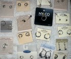 Mystery Lot Of 50 Pair Of Earrings For Pierced Ears Vintage To Now New With Tags