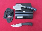 Smith   Wesson Bullseye Hatchet   Gut-hook Hunting Knife With Sheath  Camp Axe