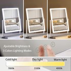 Lighted Makeup Mirror  Hollywood Vanity Mirror With Lights  Three Color Light   