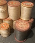 1800 s Vintage Old Spools Of Sewing Thread  14 Antique  Barbour s  free Shipping